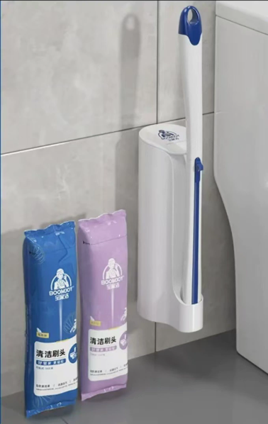 Disposable Toilet Brush with Long Handle for Deep Clean