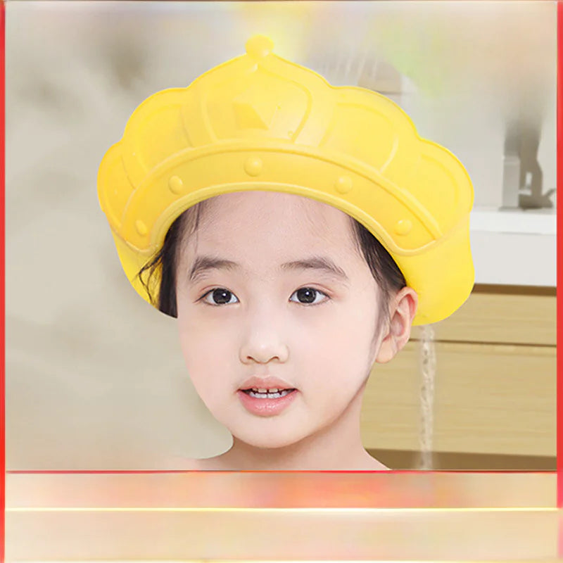 Adjustable Waterproof Silicone Kids Bath Cap with Ears