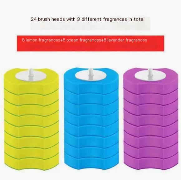 Disposable Toilet Brush with Long Handle for Deep Clean