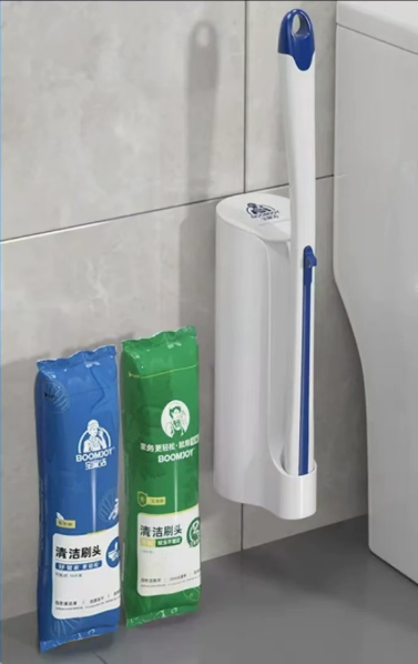 Disposable Toilet Brush with Long Handle for Deep Clean