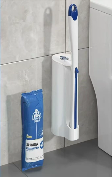 Disposable Toilet Brush with Long Handle for Deep Clean