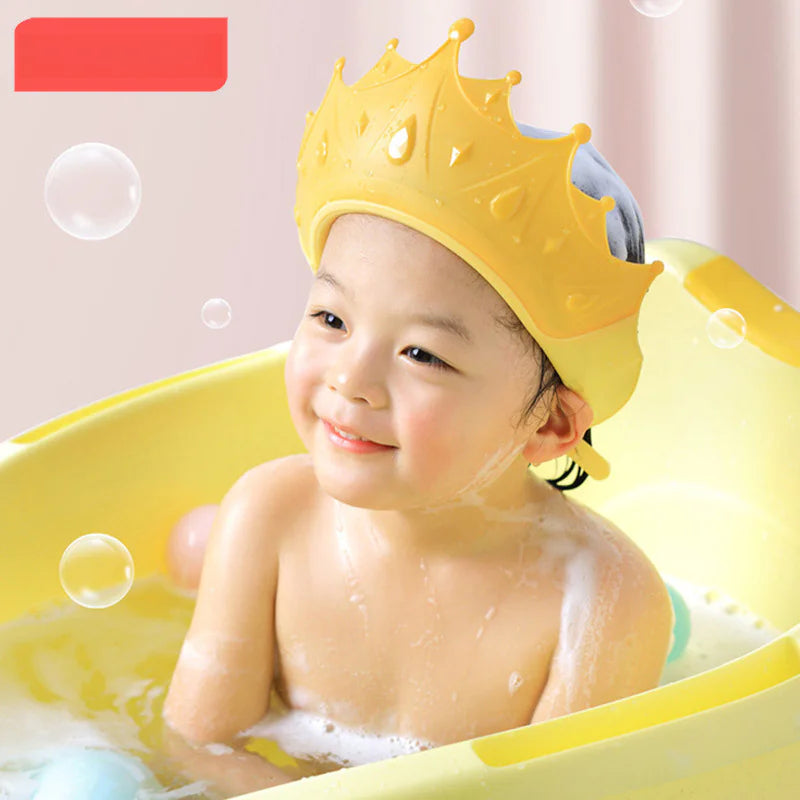 Adjustable Waterproof Silicone Kids Bath Cap with Ears