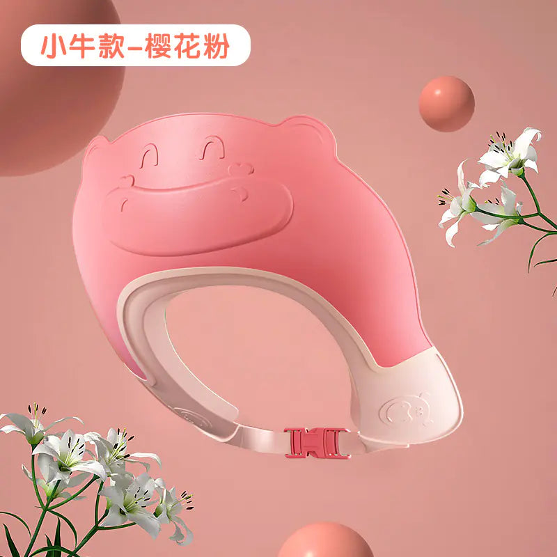 Adjustable Waterproof Silicone Kids Bath Cap with Ears