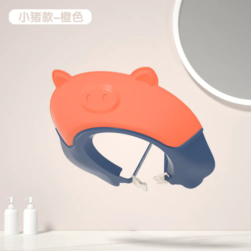 Adjustable Waterproof Silicone Kids Bath Cap with Ears