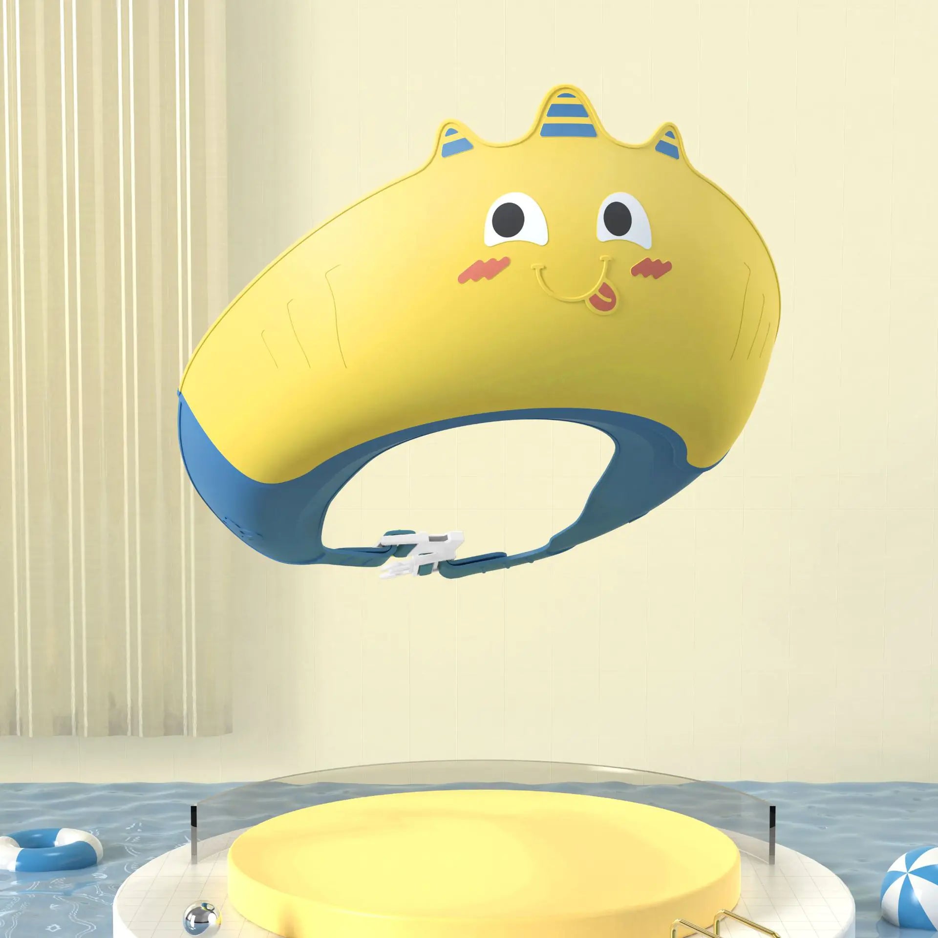 Adjustable Waterproof Silicone Kids Bath Cap with Ears