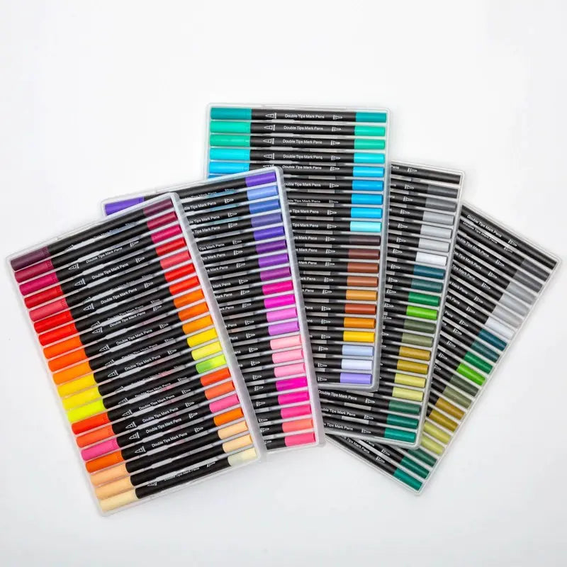Dual-Head Watercolor Markers Colors Set