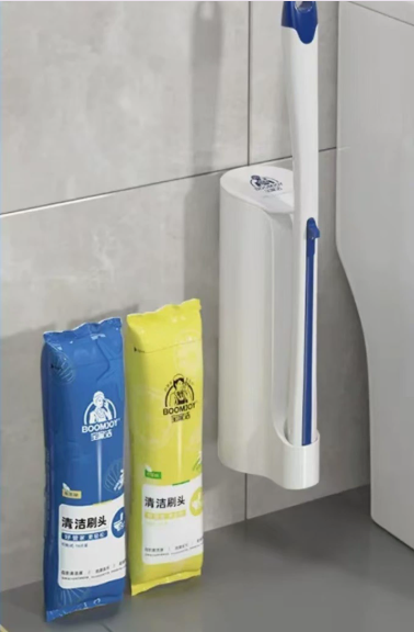 Disposable Toilet Brush with Long Handle for Deep Clean