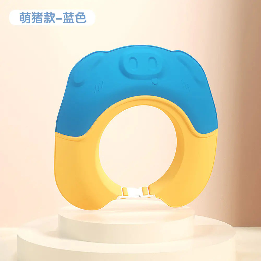 Adjustable Waterproof Silicone Kids Bath Cap with Ears