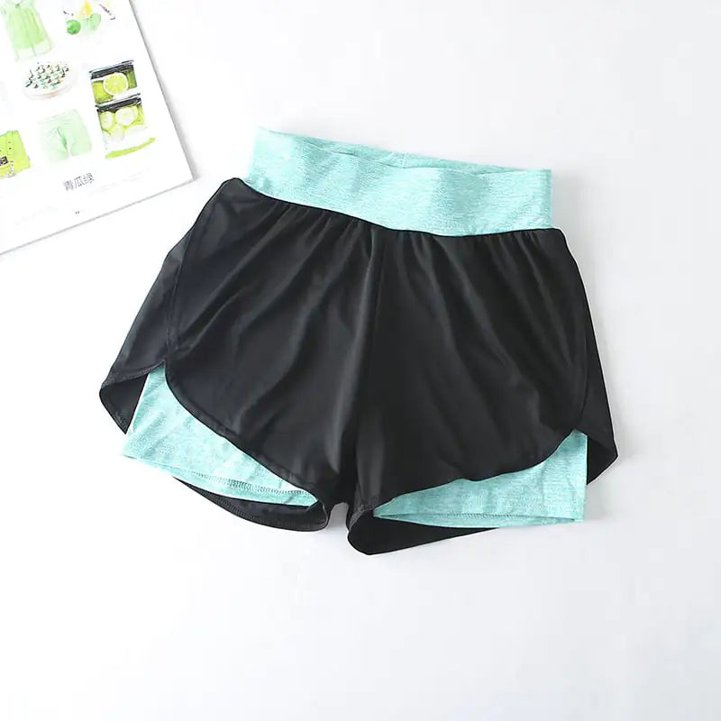 Quick-Drying High-Waist Sports Shorts for Active Wear